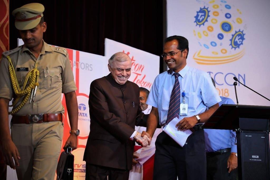 With Former Chief Justice of Supreme Court of India & Governor of Kerala state, Sri P Sadhasivam (Inauguration of KETKON & TECKON)